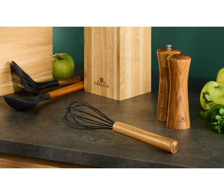 Wooden salt shaker and...