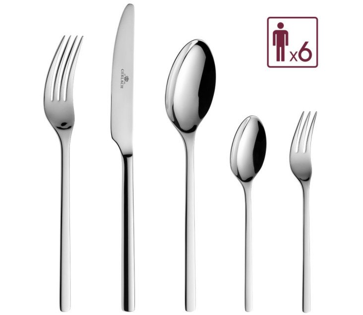 30-piece cutlery set gloss MODERN