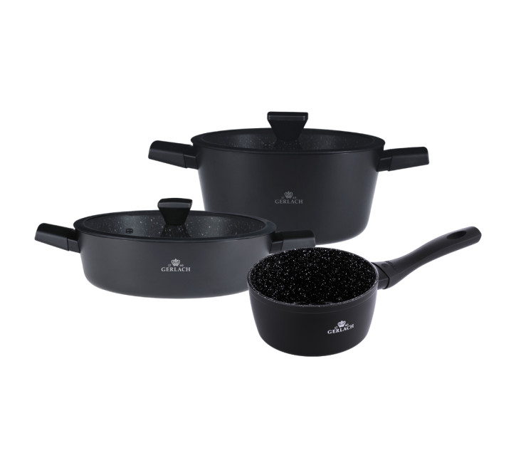 GRANITEX pot set 24/28cm + saucepan 16cm