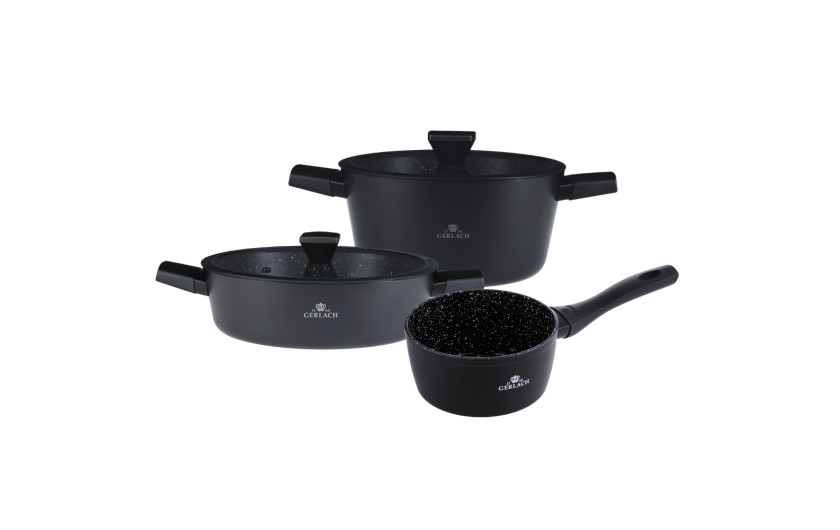 GRANITEX pot set 24/28cm + saucepan 16cm