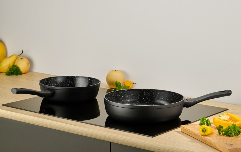 Deep frying pan GRANITEX 28 cm with ceramic coating