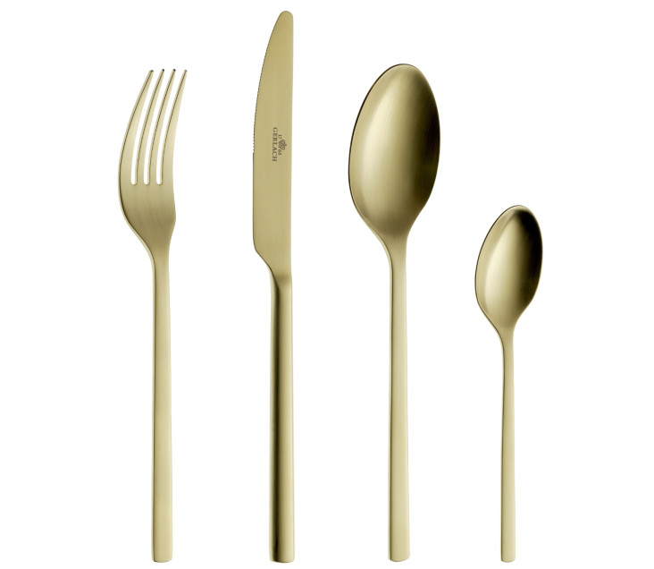24-Piece Cutlery Set MODERN GOLD Matt Finish