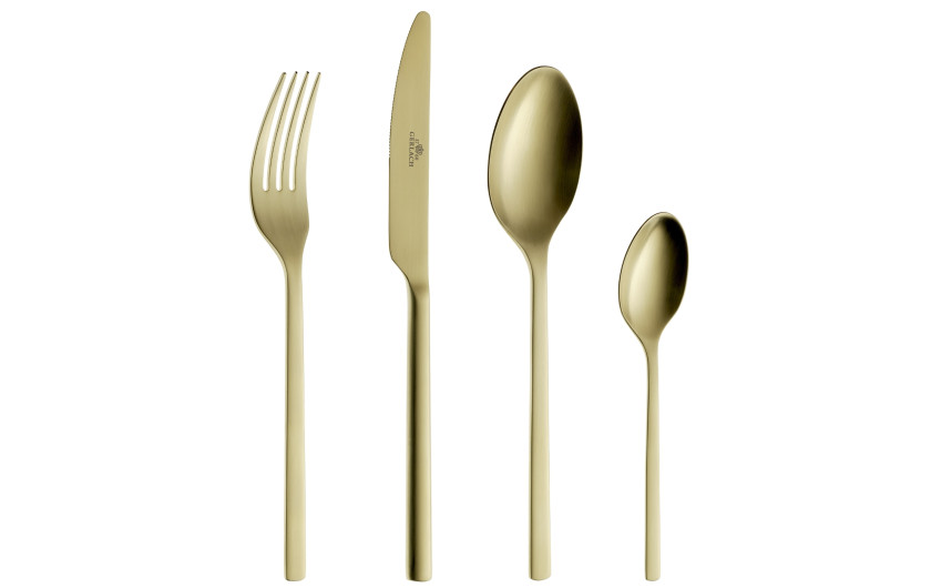24-Piece Cutlery Set MODERN GOLD Matt Finish