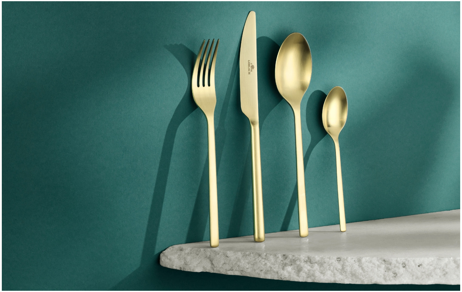 24-Piece Cutlery Set MODERN GOLD Matt Finish