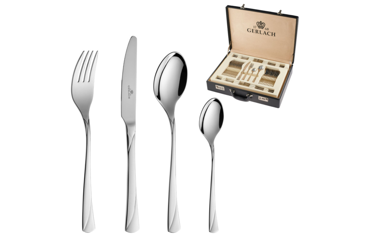 68-Piece Cutlery Set VALOR Polished Finish + Cutlery Canteen