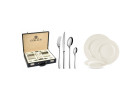 MUZA table set for 12 people: dinner plates 36 pieces + MUZA cutlery set 68 pieces gloss + suitcase MUZA table set for 12 people: dinner plates 36 pieces + MUZA cutlery set 68 pieces gloss + suitcase