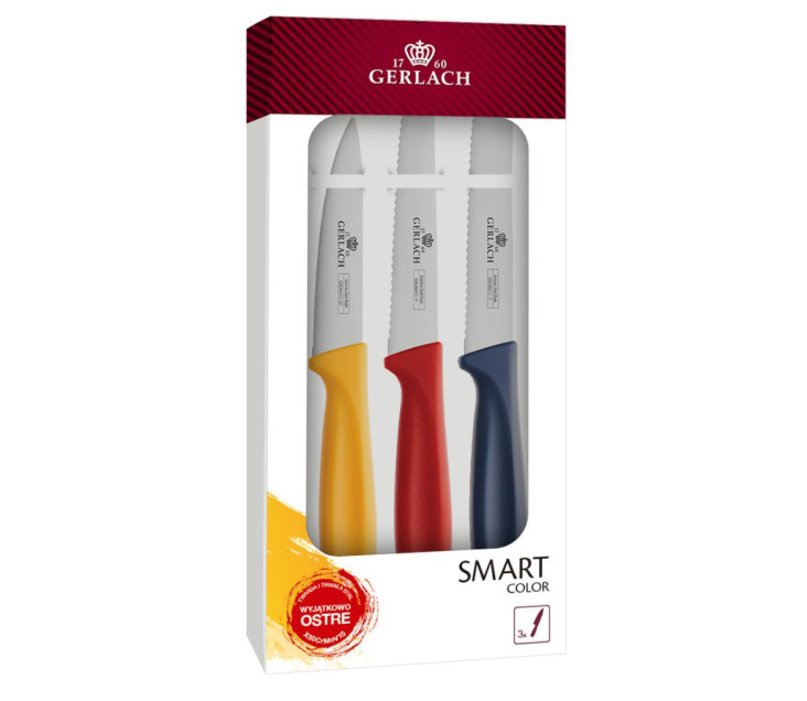 Set of 3 Smart Color knives