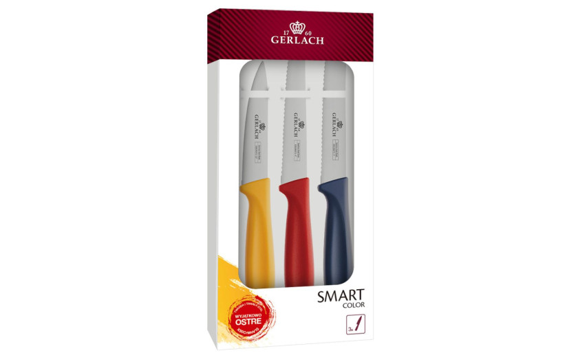 Set of 3 Smart Color knives