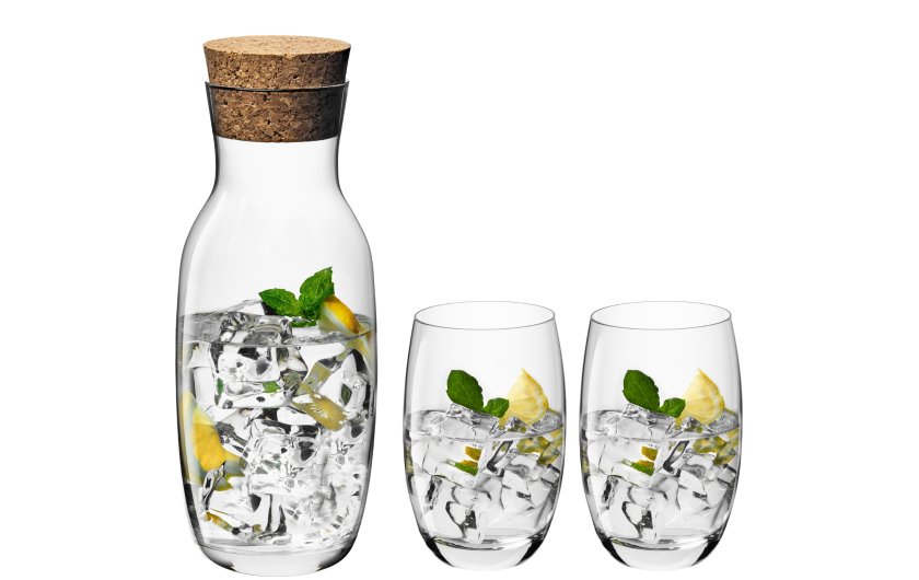 FLOW gift set carafe + 2 glasses