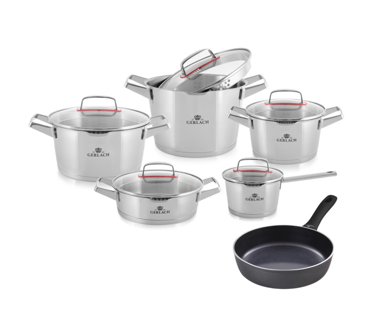 10-piece pot set SUPERIOR + deep frying pan CONTRAST PROCOAT 28 cm