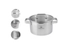 Prestige Plus 10-piece pot set + deep frying pan Contrast Procoat 24cm