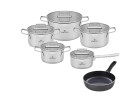 Ambiente pot set 10 pcs + Contrast Procoat 28cm deep frying pan