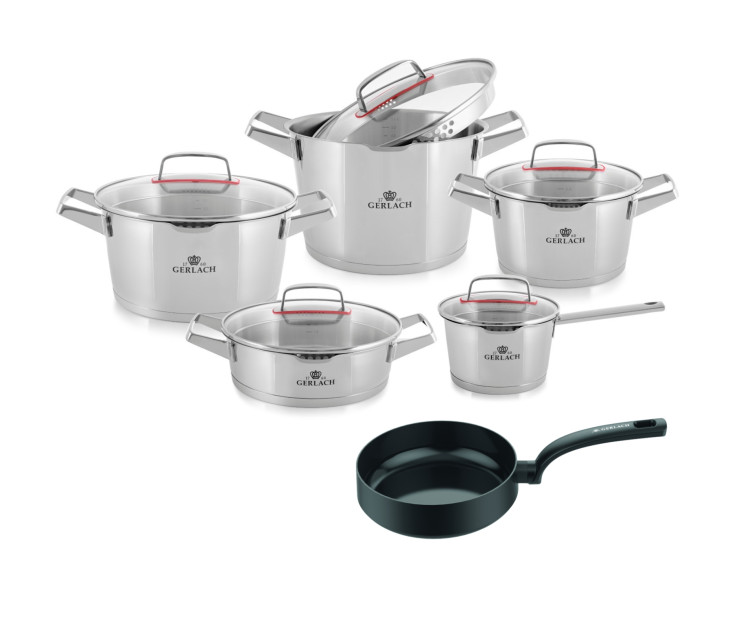 Superior 10-piece cookware set + WINGS frying pan 28cm