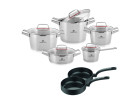Superior pot set 10 pcs + 2x WINGS frying pans 26/28cm Superior pot set 10 pcs + 2x WINGS frying pans 26/28cm