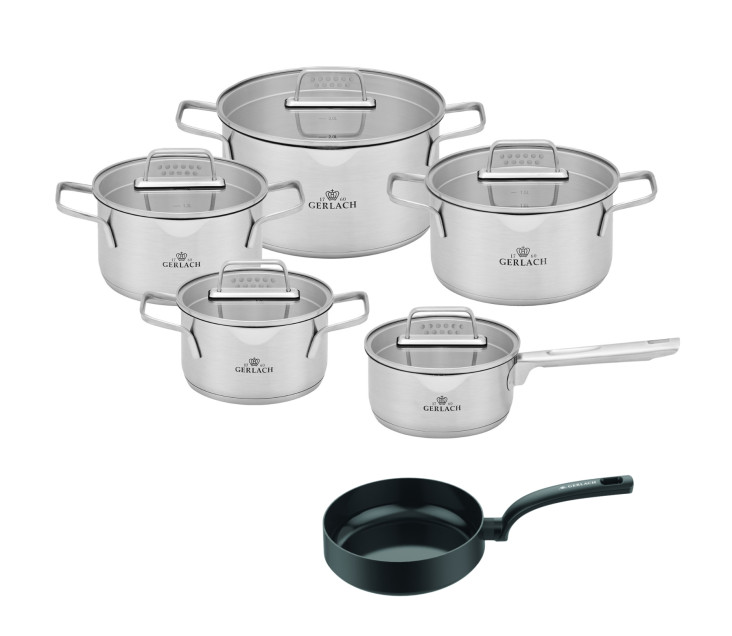 Ambiente pot set 10 pcs. + Wings frying pan 28cm