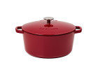 Cast iron pot 5 l NATUR IRON burgundy Cast iron pot 5 l NATUR IRON burgundy