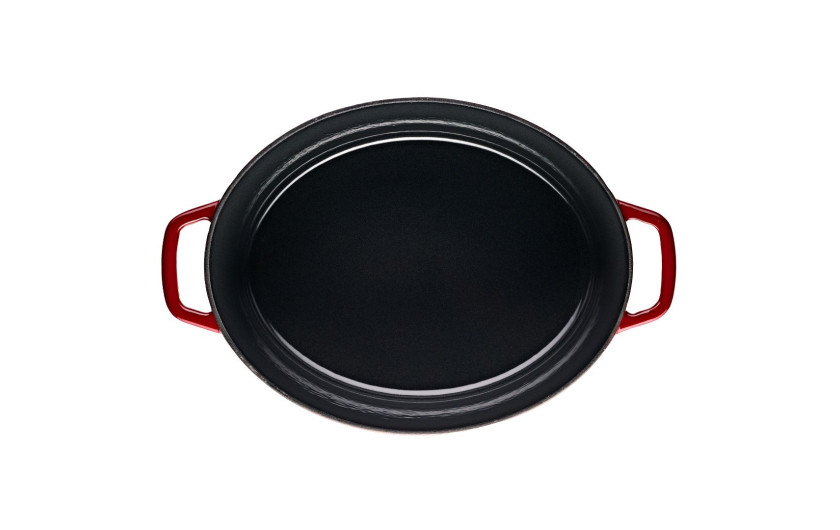 Cast iron roasting pan / dish 5.5 l NATUR IRON burgundy