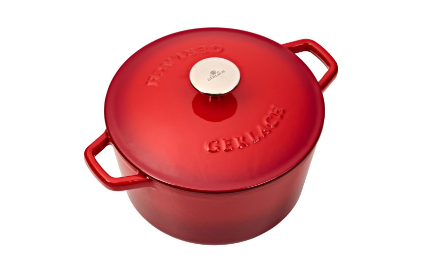 Cast iron pot 3 l NATUR IRON red gradient