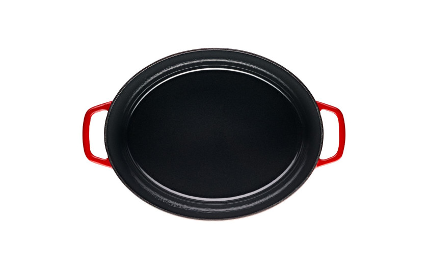 Cast iron roasting pan 5.5 l NATUR IRON red gradient