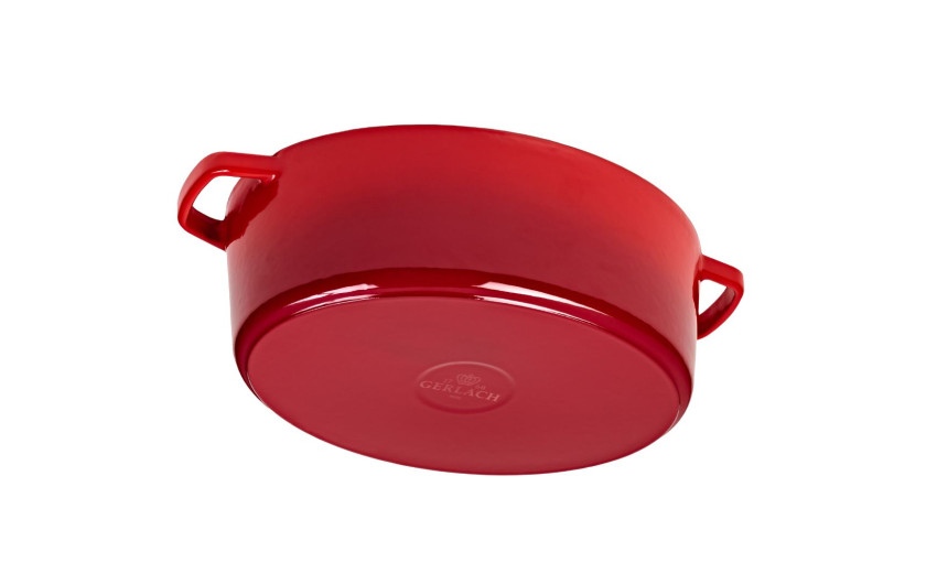 Cast iron roasting pan 5.5 l NATUR IRON red gradient