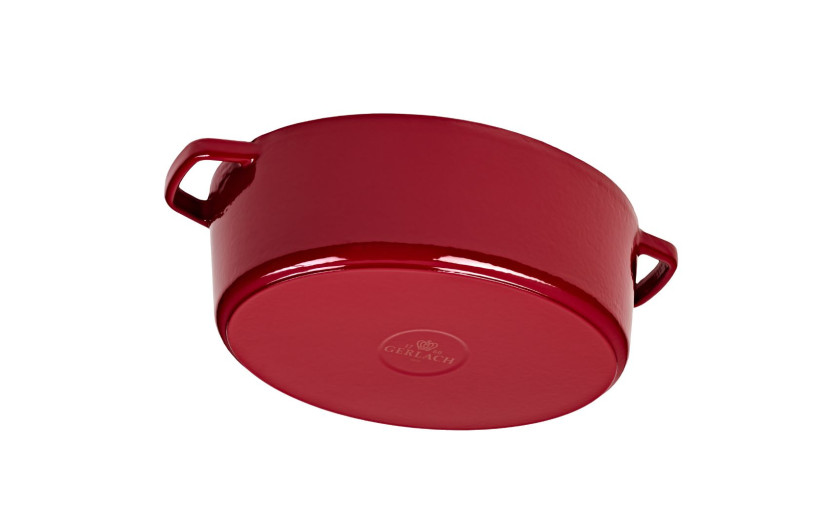 NATUR IRON set burgundy 3 pcs: Cast iron baking dish 5.5l + Cast iron pot 3l + Cast iron pot 5l