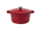 NATUR IRON set burgundy 3 pcs: Cast iron baking dish 5.5l + Cast iron pot 3l + Cast iron pot 5l NATUR IRON set burgundy 3 pcs: Cast iron baking dish 5.5l + Cast iron pot 3l + Cast iron pot 5l