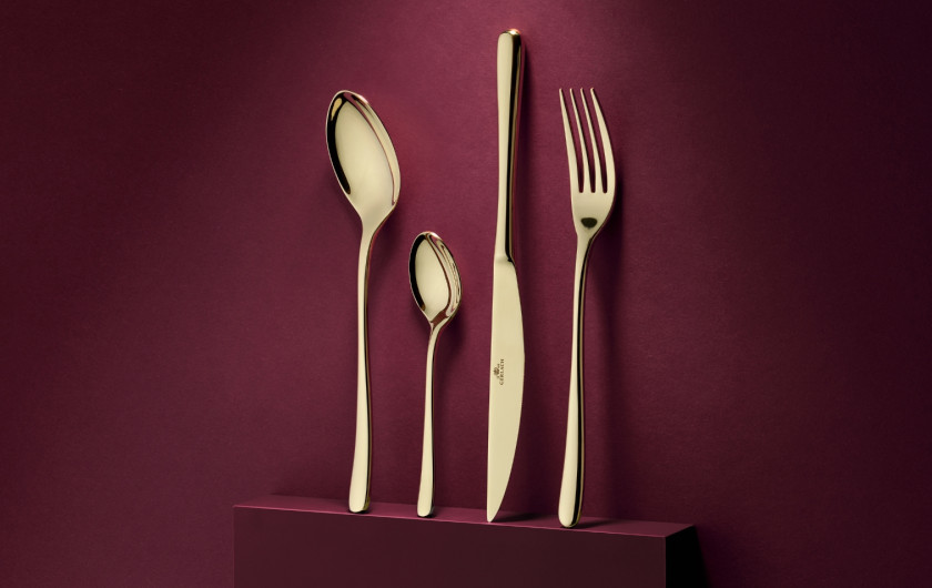 24-Piece Cutlery Set MUZA GOLD Polished Finish 24-Piece Cutlery Set MUZA GOLD Polished Finish