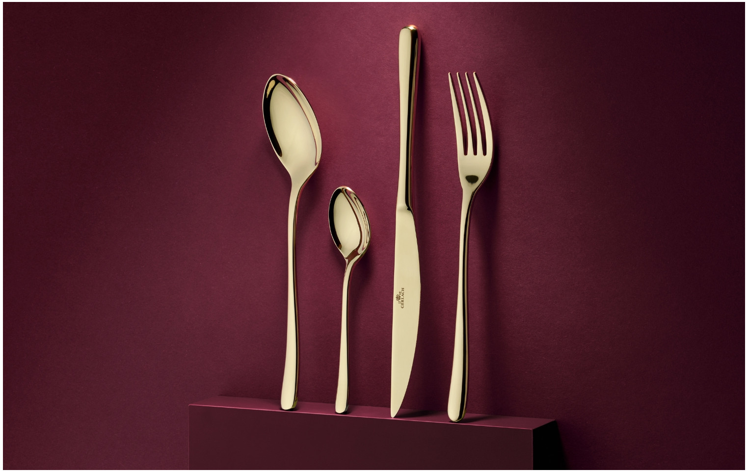 24-Piece Cutlery Set MUZA GOLD Polished Finish