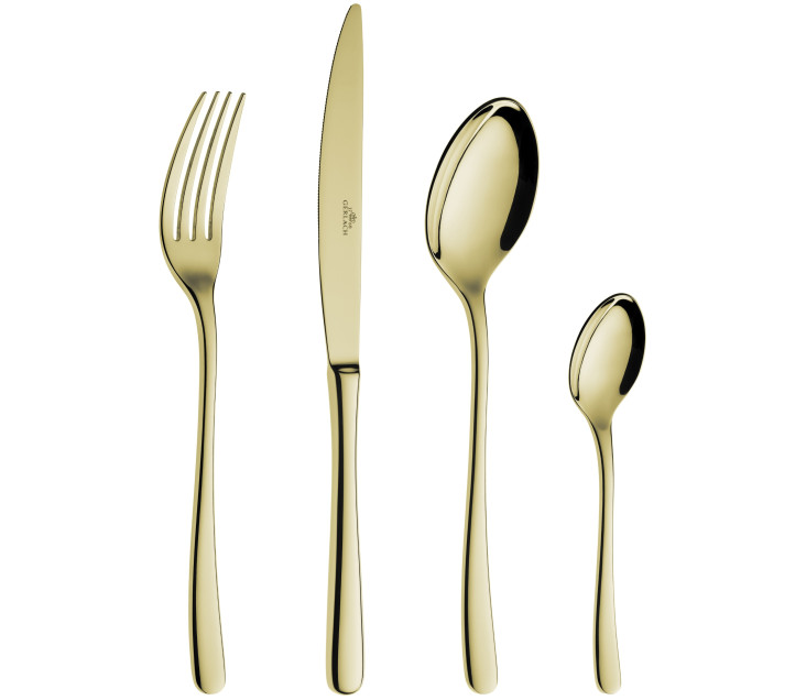 24-Piece Cutlery Set MUZA GOLD Polished Finish