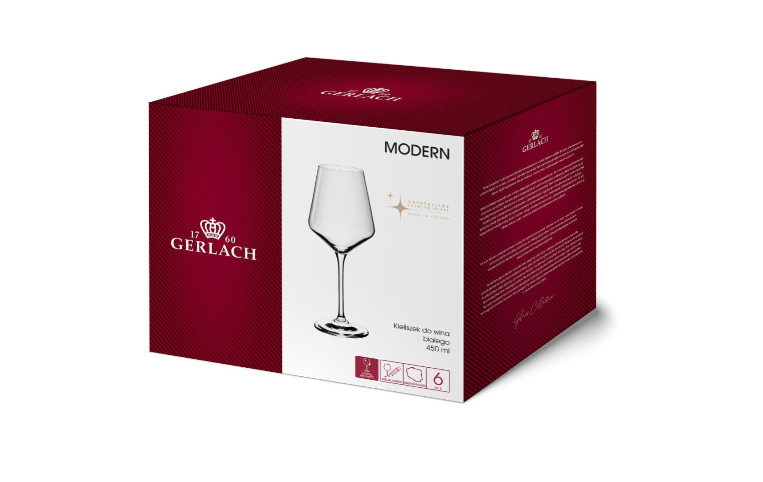 6-Piece White Wine Glass Set MODERN
