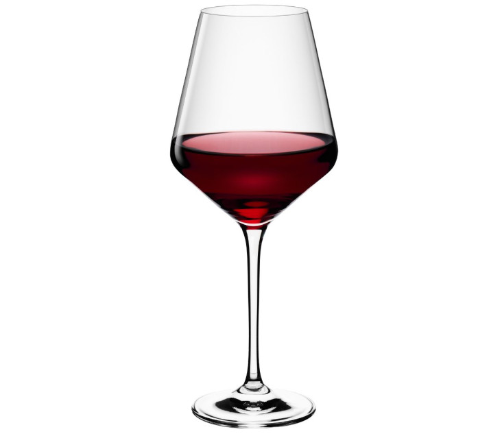 MODERN Red Wine Glasses 6 el