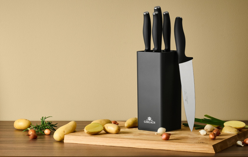 Knife set in a block COMFORT 5 pcs