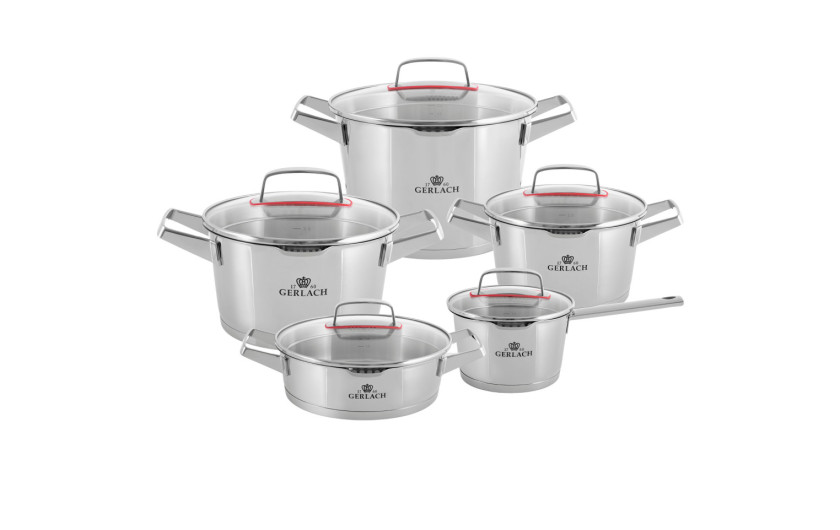 Set of 10 pots SUPERIOR + Set of pans SMART THERMOCOAT 20/24/28 cm + Universal lid SMART Set of 10 pots SUPERIOR + Set of pans SMART THERMOCOAT 20/24/28 cm + Universal lid SMART