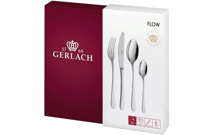 60-Piece Cutlery Set FLOW Polished Finish 60-Piece Cutlery Set FLOW Polished Finish