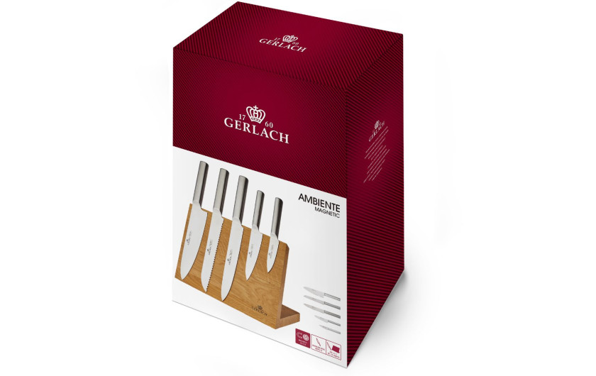 Ambiente Magnetic knife set with magnetic board