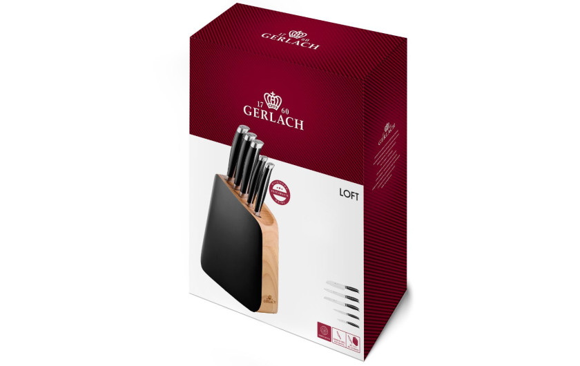 Knife set in a block LOFT