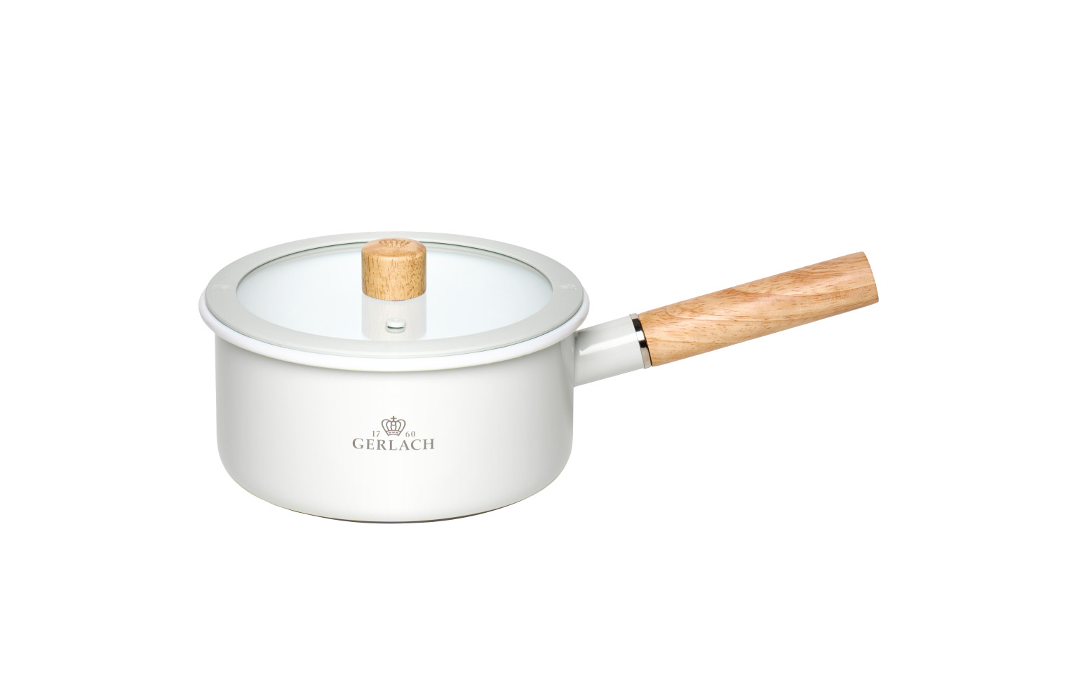 Enamel saucepan NATUR ENAMEL white 18 cm 2 L Enamel saucepan NATUR ENAMEL white 18 cm 2 L