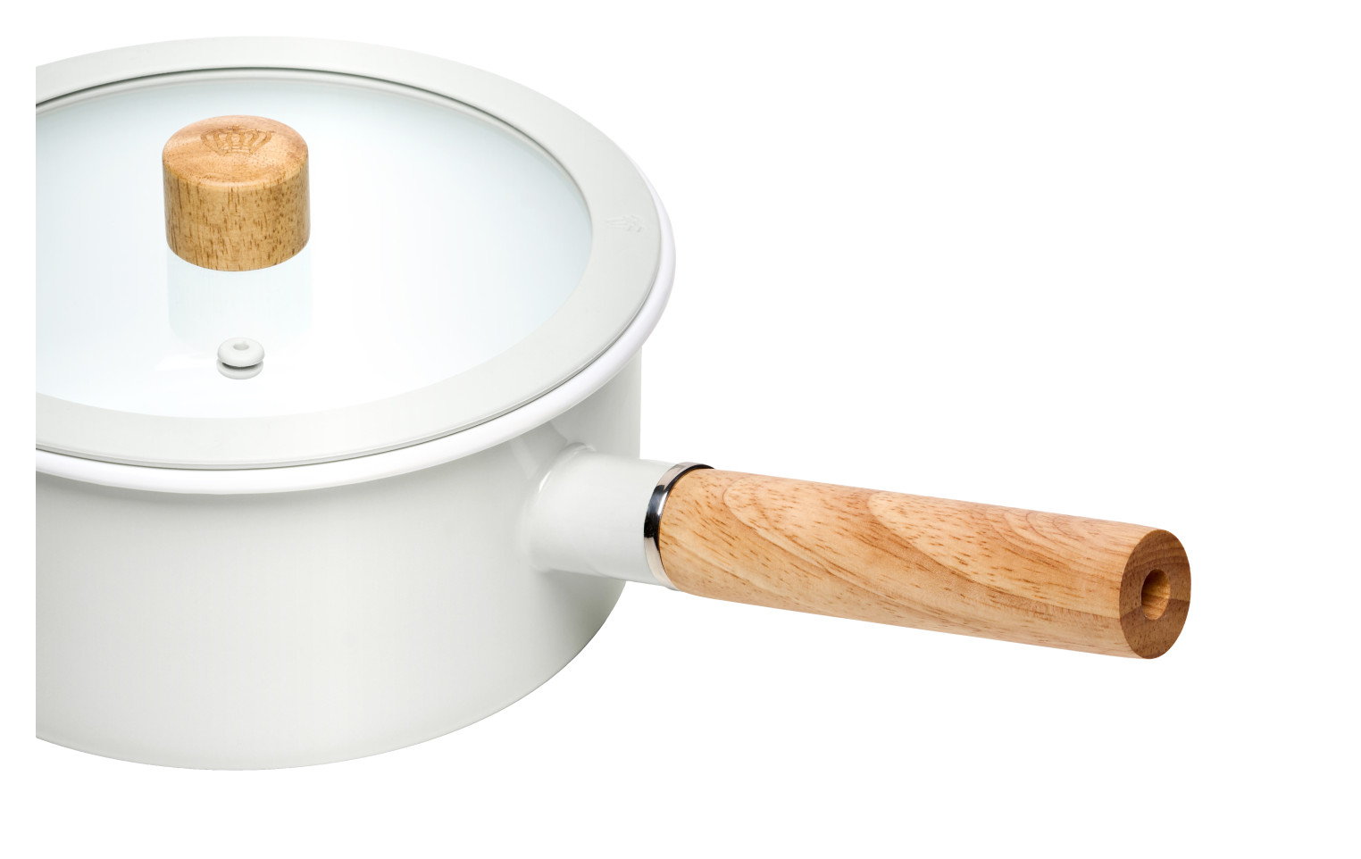 Enamel saucepan NATUR ENAMEL white 18 cm 2 L Enamel saucepan NATUR ENAMEL white 18 cm 2 L
