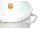 Enamel pot NATUR ENAMEL white 20 cm 3 L
