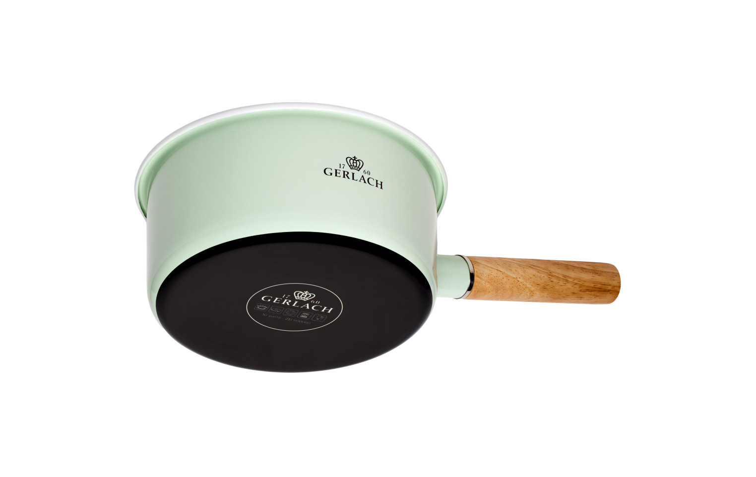 Enamel saucepan NATUR ENAMEL pastel green 18 cm 2 L Enamel saucepan NATUR ENAMEL pastel green 18 cm 2 L