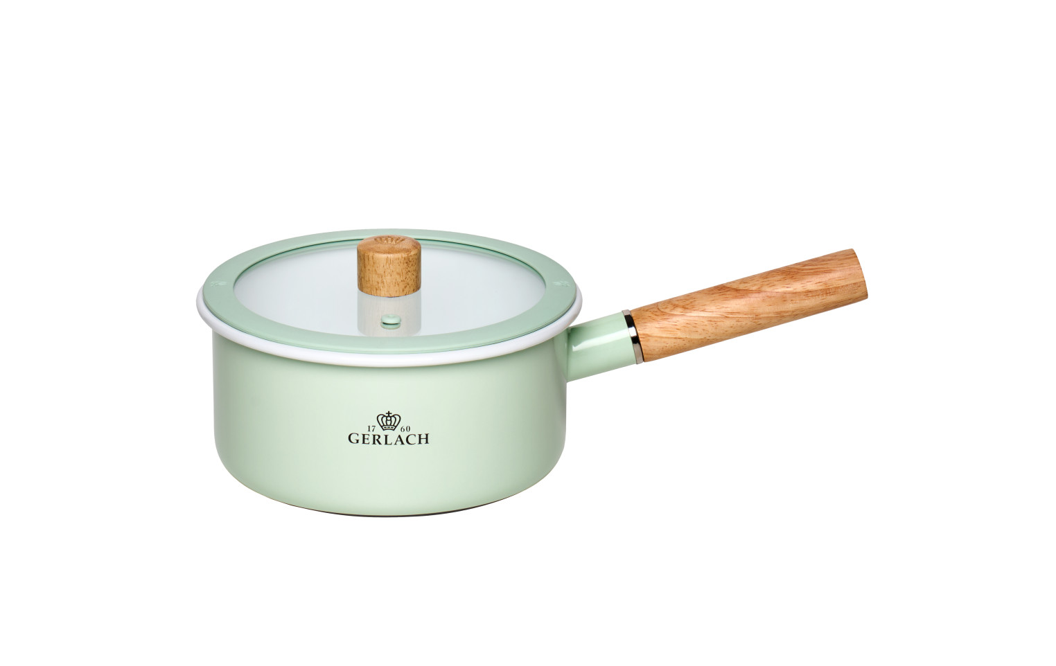 Enamel saucepan NATUR ENAMEL pastel green 18 cm 2 L Enamel saucepan NATUR ENAMEL pastel green 18 cm 2 L