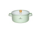 Enamel pot NATUR ENAMEL pastel green 20 cm 3 L Enamel pot NATUR ENAMEL pastel green 20 cm 3 L