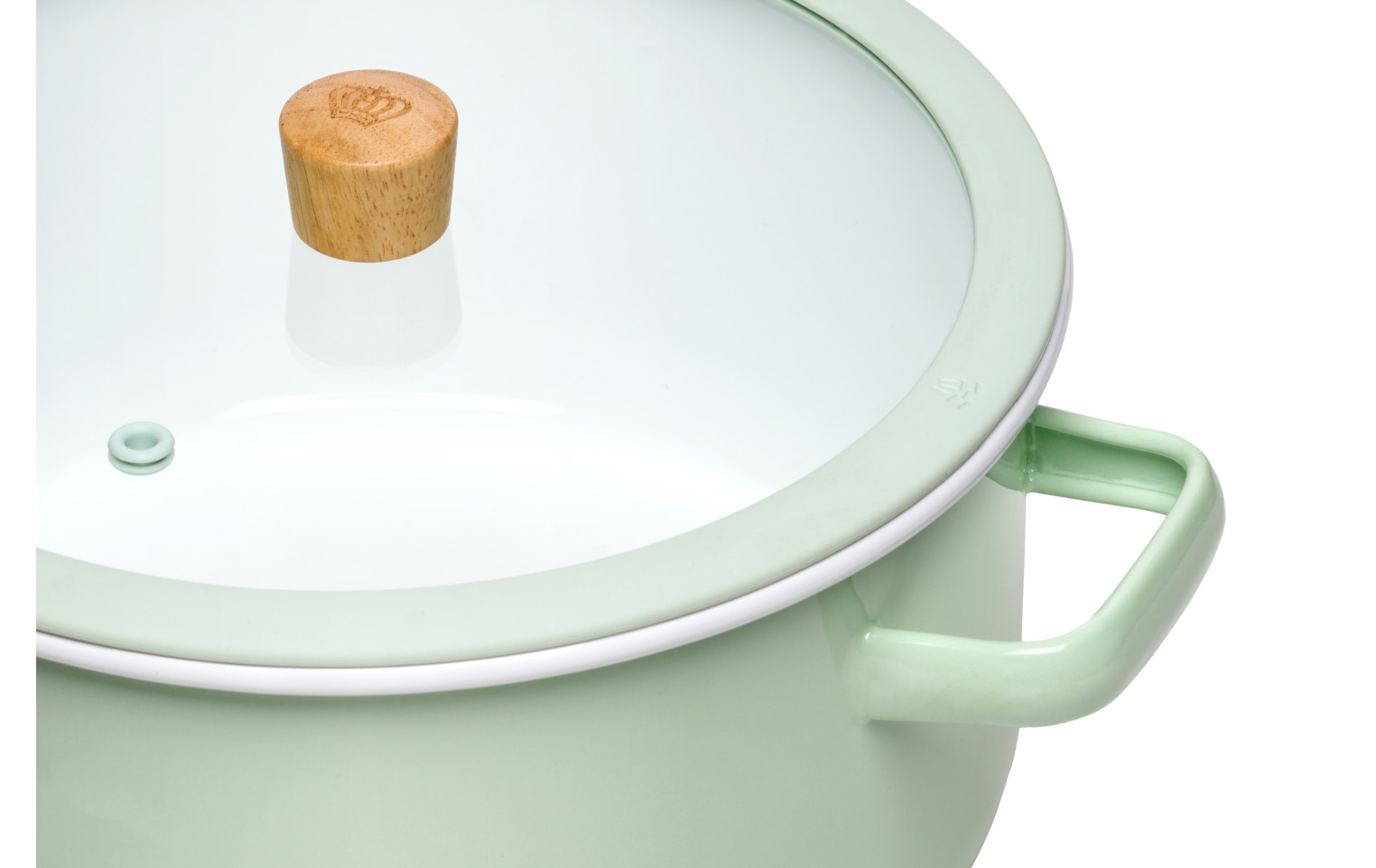 Enamel cookware set NATUR ENAMEL pastel green 6 pcs Enamel cookware set NATUR ENAMEL pastel green 6 pcs