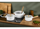 Enamel cookware set NATUR ENAMEL white 6 pcs Enamel cookware set NATUR ENAMEL white 6 pcs