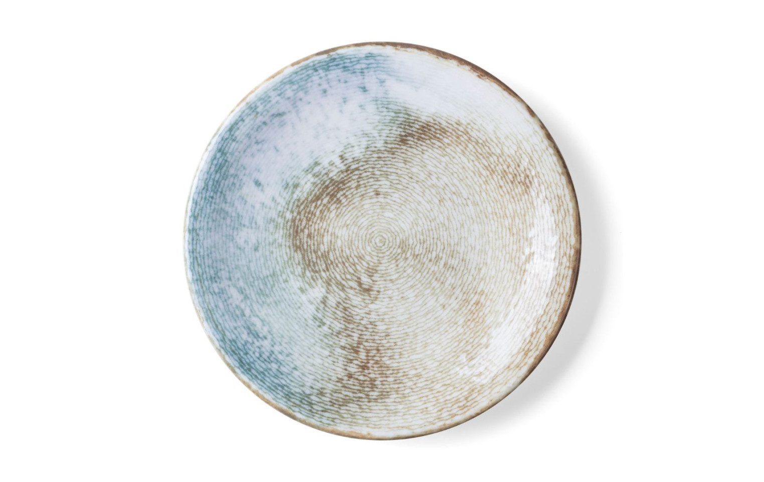Set of dessert plates 6 piece BALANCE TERRA GLOSSY for 6 people 21cm