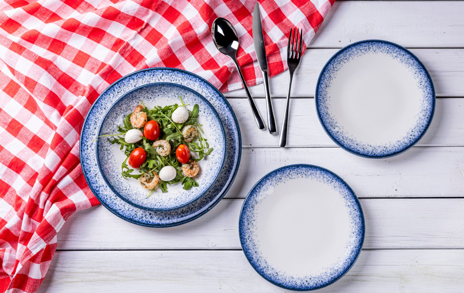 Set of dinner plates 6 piece BALANCE MINERALS GLOSSY for 6 people 27cm