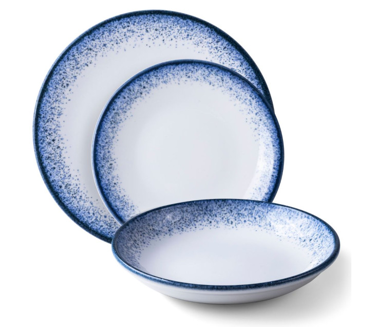 Dinnerware set 18 piece BALANCE MINERALS GLOSSY for 6 people