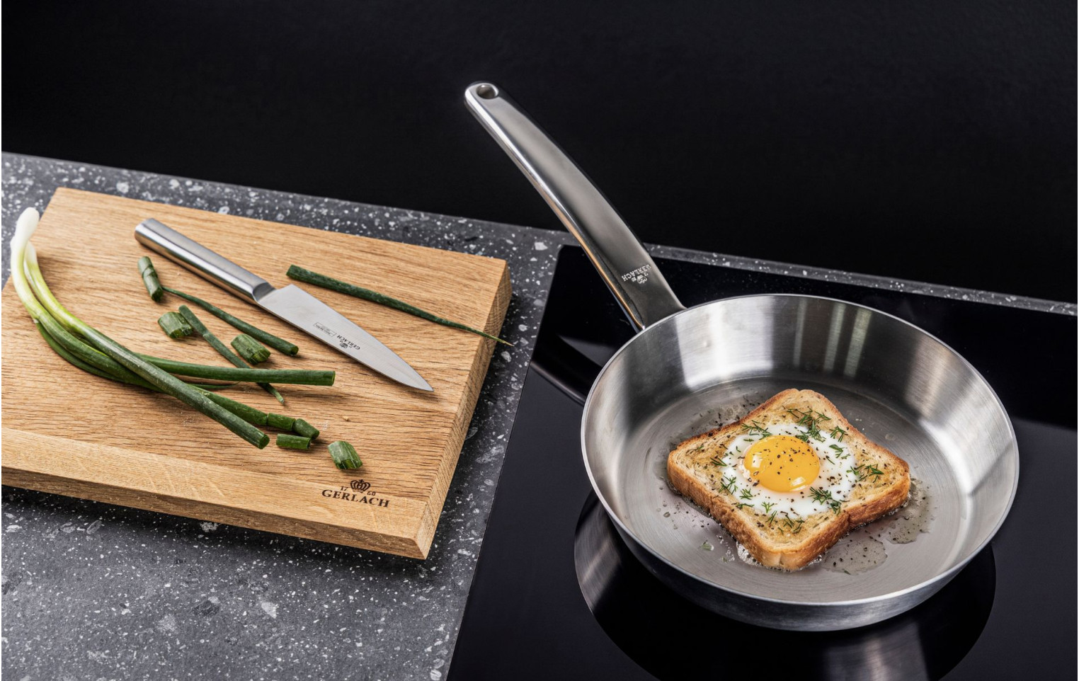 Prestige 24 cm steel frying pan