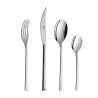 Set of 24 polished FLAMES cutlery pieces.