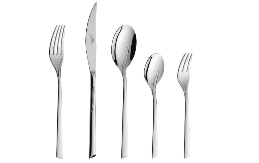 24-Piece Cutlery Set + 6-Piece Cake Fork Set FLAMES Polished Finish